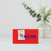 Autisme Awareness Visitekaartje Contactkaartje (Staand voorkant)