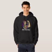 Autisme Awareness Warrior Indestructible Mapautist Hoodie (Voorkant volledig)