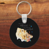 Autisme Awareness What Maakt you Different Lion Ma Sleutelhanger (Voorkant)