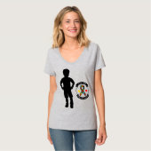 Autisme Awareness - Women's Basic V-Neck T-Shirt (Voorkant volledig)