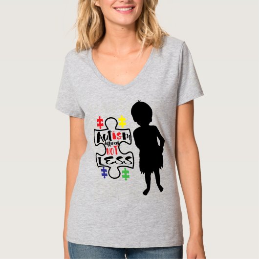 Autisme Awareness - Women's Basic V-Neck T-Shirt (Voorkant)