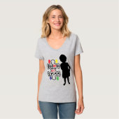 Autisme Awareness - Women's Basic V-Neck T-Shirt (Voorkant volledig)