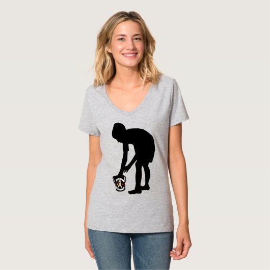 Autisme Awareness - Women's Basic V-Neck T-Shirt (Voorkant volledig)