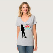 Autisme Awareness - Women's Basic V-Neck T-Shirt (Voorkant volledig)