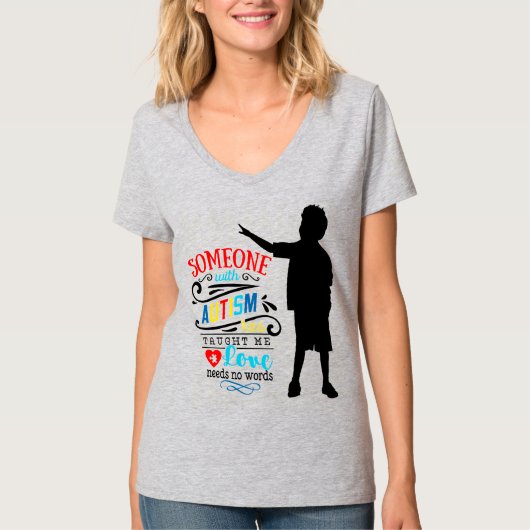 Autisme Awareness - Women's Basic V-Neck T-Shirt (Voorkant)