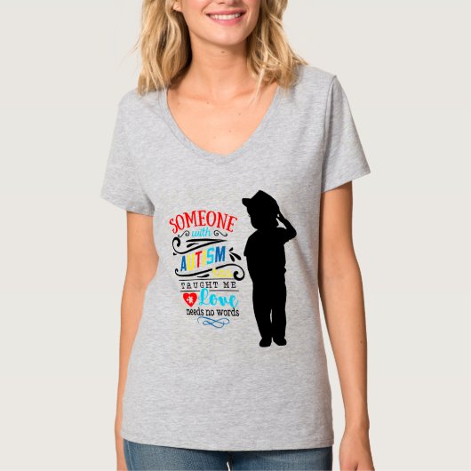 Autisme Awareness - Women's Basic V-Neck T-Shirt (Voorkant)