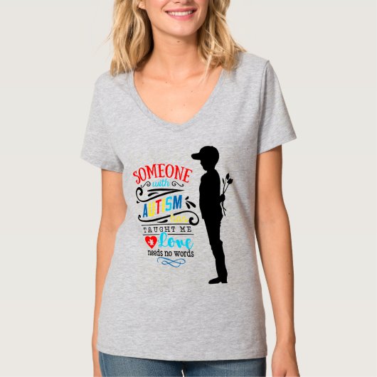 Autisme Awareness - Women's Basic V-Neck T-Shirt (Voorkant)