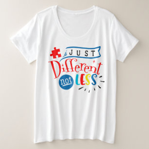 Autisme Awareness Women's Plus-Size Basic T-Shirt