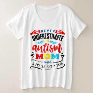 Autisme Awareness Women's Plus-Size Basic T-Shirt