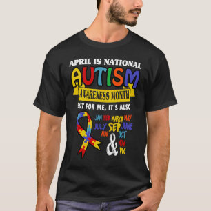 Autisme Awarenne April is de nationale autisme Awa T-shirt