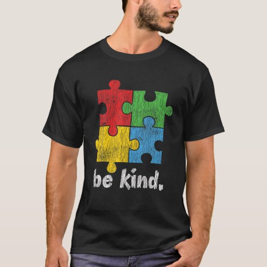 Autisme Awerness - Accepteer Autistic Kinder T-shirt (Voorkant)