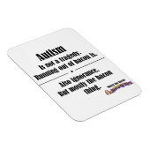 Autisme Bacon Tragedie Automagneet Magneet (Rechterzijde)