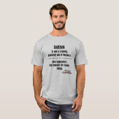autisme bacon tragedie licht op voorzijde logo t-shirt (Voorkant volledig)