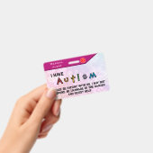 Autisme Badge roze (Handheld)