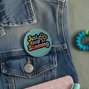 Autisme badge Stim op stimulerende neuro Ronde Button 5,7 Cm