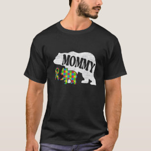 Autisme Beer Mammie Heren Autisme Bewustzijn Ooms T-shirt