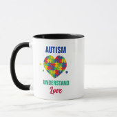 Autisme Begrijpen Liefde Inspirerend Puzzel Mok (Links)