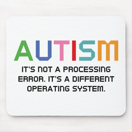 Autisme-besturingssysteem Muismat (Voorkant)