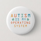 Autisme-besturingssysteem Ronde Button 5,7 Cm (Voorkant)