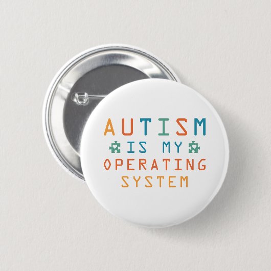Autisme-besturingssysteem Ronde Button 5,7 Cm (Voorkant /achterkant)