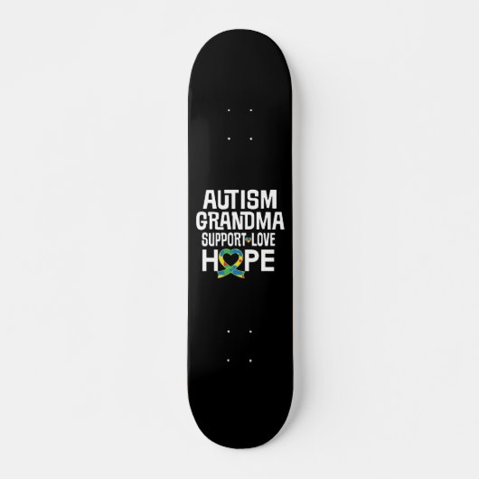 Autisme Bewust Oma Persoonlijk Skateboard (Voorkant)