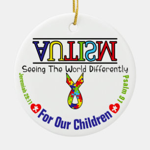 Autisme Bewustheid 4 Onze kindercirkel Keramisch Ornament