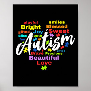 Autisme Bewustheid Dag Maand Kleuren Poster