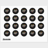 Autisme Bewustheid Dag Maand Kleuren Ronde Sticker (Vel)