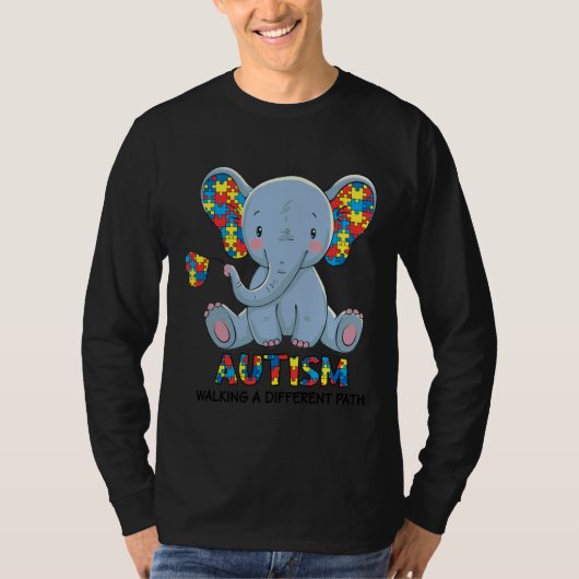 Autisme Bewustheid Kindness Autism die een differe T-shirt (Voorkant)
