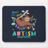 Autisme Bewustheid laat je unieke karakter niet lo Muismat (Voorkant)