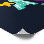 Autisme Bewustheid laat je unieke karakter niet lo Poster (Hoek)