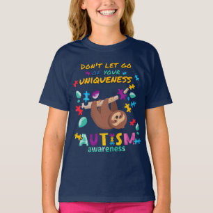 Autisme Bewustheid laat je unieke karakter niet lo T-shirt