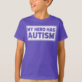 Autisme Bewustheid, Mijn Hero heeft Autisme, Autis T-shirt