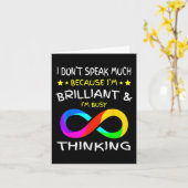 Autisme Bewustheid Puzle Piece Rainbow Infinfinity Kaart (Gele Bloem)