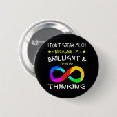 Autisme Bewustheid Puzle Piece Rainbow Infinfinity Ronde Button 5,7 Cm (Voorkant /achterkant)