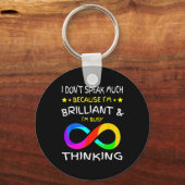 Autisme Bewustheid Puzle Piece Rainbow Infinfinity Sleutelhanger (Achterkant)