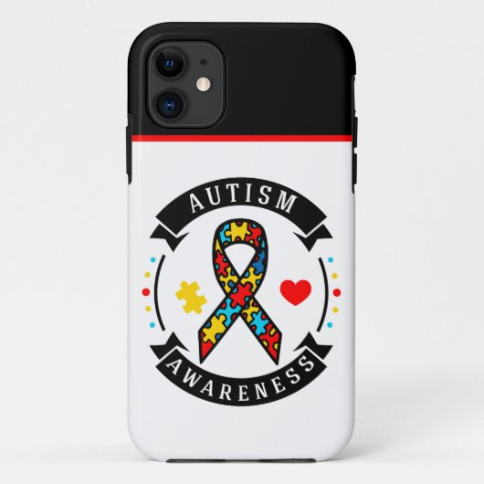 Autisme Bewustheid - Robuust Apple iPhone 11 Hoesj Case-Mate iPhone Case (Achterkant)
