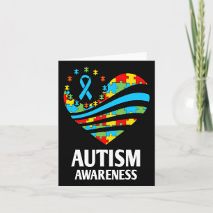 Autisme Bewustheid Vrouwen Hartsteun Autistische K Kaart