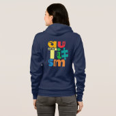 Autisme Bewustheid Zie de Moebel niet het Etiket Hoodie (Achterkant volledig)