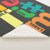 Autisme Bewustheid Zie de Moebel niet het Etiket Sherpa Deken (3/4)