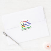 AUTISME BEWUSTMAAND APRIL RONDE STICKER (Envelop)
