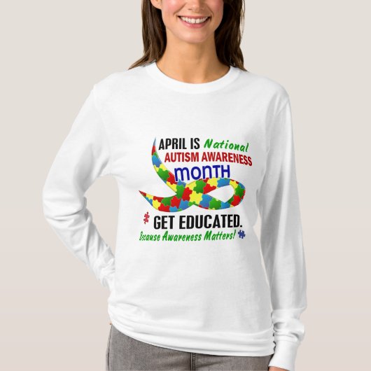 AUTISME BEWUSTMAAND APRIL T-SHIRT (Voorkant)