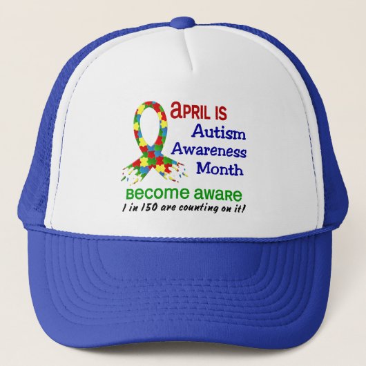 AUTISME BEWUSTMAAND APRIL TRUCKER PET (Voorkant)