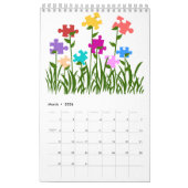 Autisme Bewustmaking 12-maands kalender (Mar 2026)