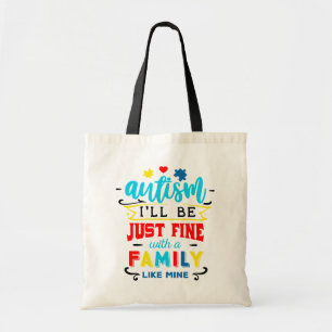 Autisme - Bewustmaking - Canvas tas