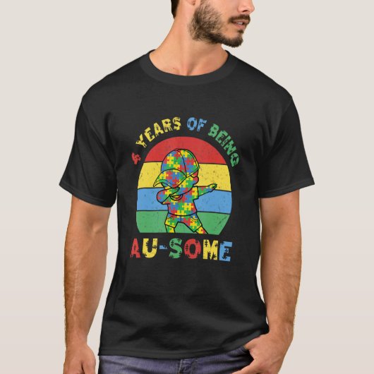 Autisme - Bewustmaking Geweldige 4 jaar oud 4e Bi T-shirt (Voorkant)