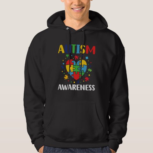 Autisme Bewustmaking Iedereen communiceert verschi Hoodie (Voorkant)