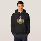Autisme Bewustmaking Kat Meditation Lotus Pose Cut Hoodie (Voorkant volledig)