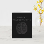 Autisme Bewustmaking Neurodiversiteit ondersteunen Kaart (Gele Bloem)