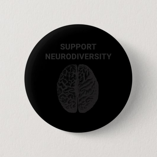 Autisme Bewustmaking Neurodiversiteit ondersteunen Ronde Button 5,7 Cm (Voorkant)